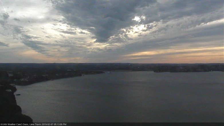 Lake Travis webcam, February 7, 2019 4:15 PM CT