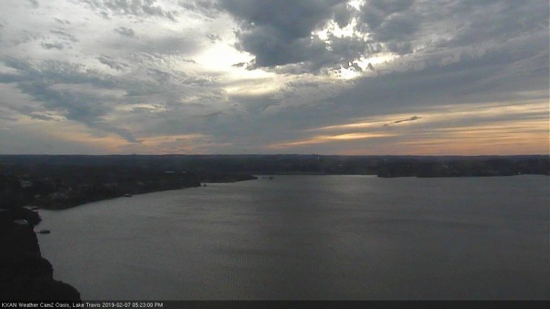 Lake Travis webcam, February 7, 2019 4:25 PM CT