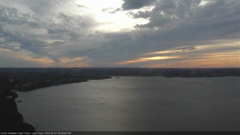 Lake Travis webcam, February 7, 2019 4:30 PM CT