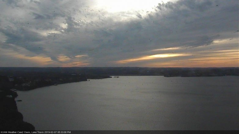 Lake Travis webcam, February 7, 2019 4:35 PM CT