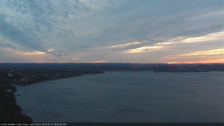 Lake Travis webcam, February 7, 2019 5:10 PM CT
