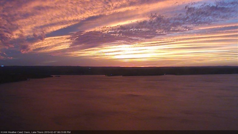 Lake Travis webcam, February 7, 2019 5:25 PM CT