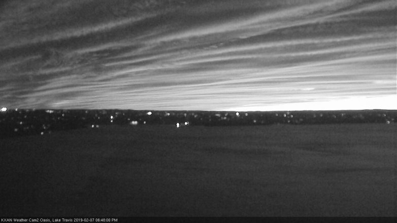 Lake Travis webcam, February 7, 2019 5:50 PM CT