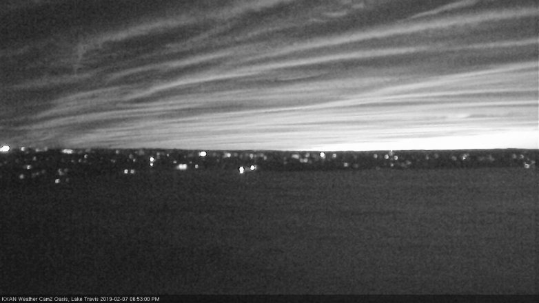 Lake Travis webcam, February 7, 2019 5:55 PM CT