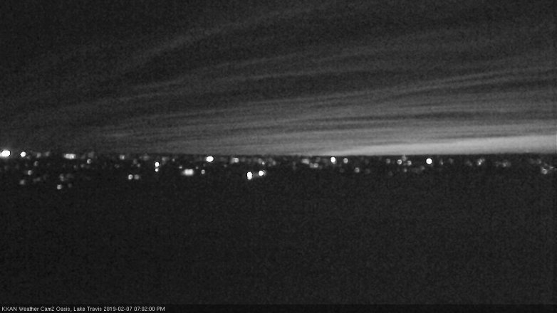 Lake Travis webcam, February 7, 2019 6:05 PM CT