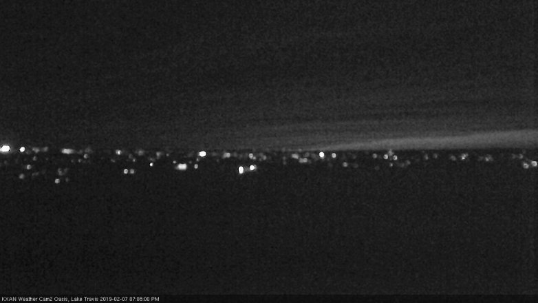 Lake Travis webcam, February 7, 2019 6:10 PM CT