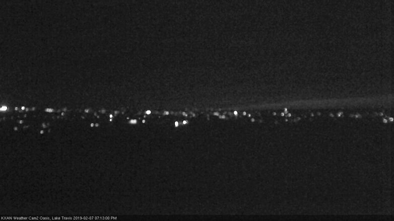 Lake Travis webcam, February 7, 2019 6:15 PM CT