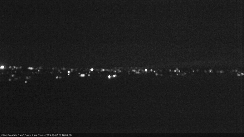 Lake Travis webcam, February 7, 2019 6:20 PM CT
