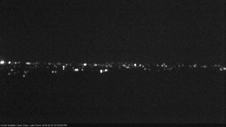Lake Travis webcam, February 7, 2019 6:30 PM CT