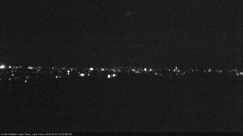Lake Travis webcam, February 7, 2019 6:45 PM CT