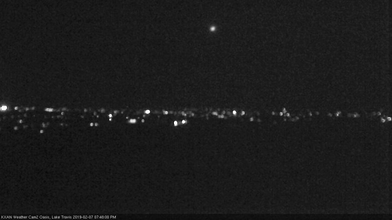 Lake Travis webcam, February 7, 2019 6:50 PM CT