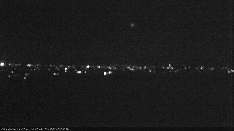 Lake Travis webcam, February 7, 2019 7:00 PM CT
