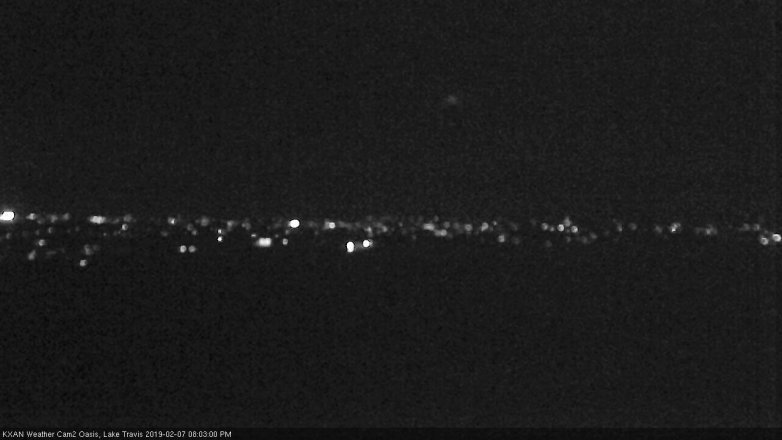 Lake Travis webcam, February 7, 2019 7:05 PM CT