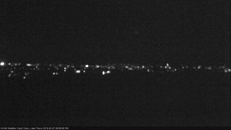 Lake Travis webcam, February 7, 2019 7:10 PM CT