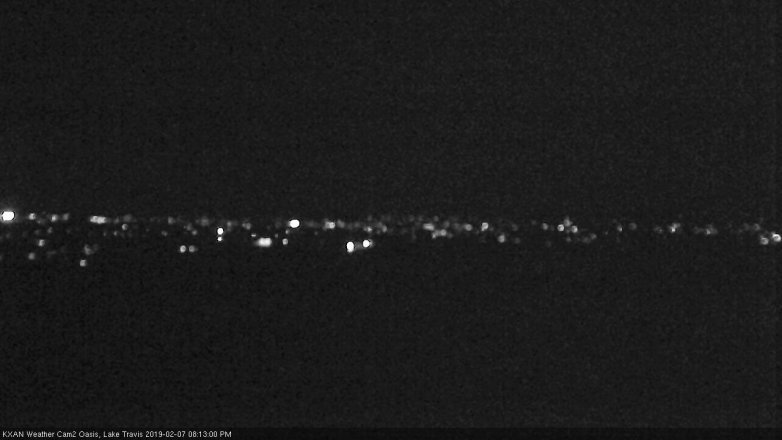 Lake Travis webcam, February 7, 2019 7:15 PM CT