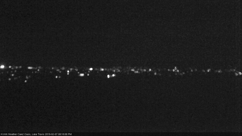 Lake Travis webcam, February 7, 2019 7:20 PM CT