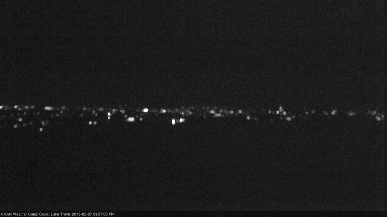 Lake Travis webcam, February 7, 2019 8:10 PM CT