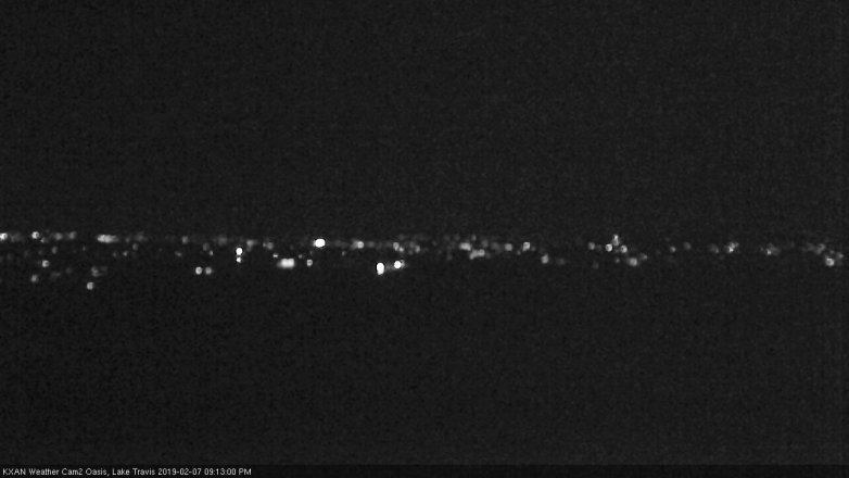 Lake Travis webcam, February 7, 2019 8:15 PM CT