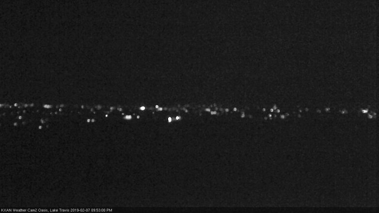 Lake Travis webcam, February 7, 2019 8:55 PM CT