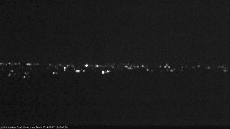 Lake Travis webcam, February 7, 2019 9:35 PM CT