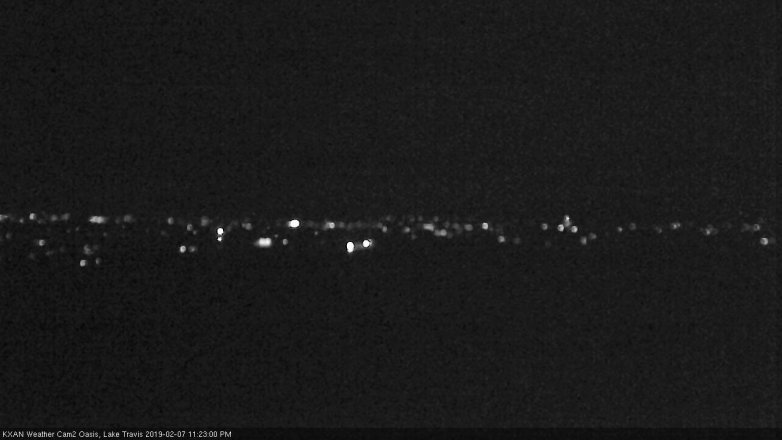 Lake Travis webcam, February 7, 2019 10:25 PM CT