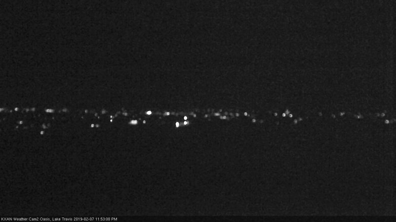 Lake Travis webcam, February 7, 2019 10:55 PM CT