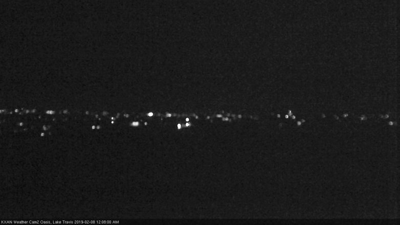 Lake Travis webcam, February 7, 2019 11:10 PM CT