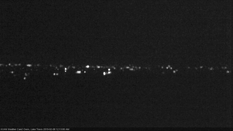 Lake Travis webcam, February 7, 2019 11:15 PM CT