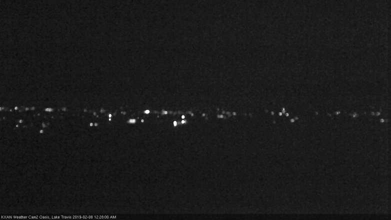 Lake Travis webcam, February 7, 2019 11:30 PM CT