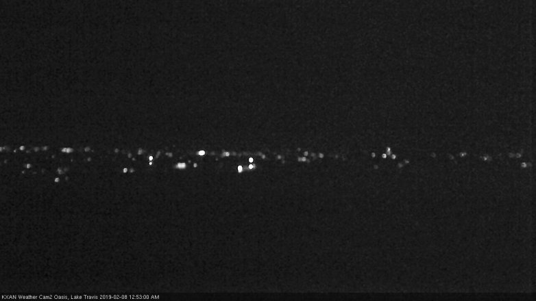Lake Travis webcam, February 7, 2019 11:55 PM CT