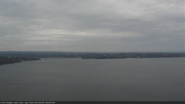 Lake Travis webcam, February 8, 2019 9:05 AM CT