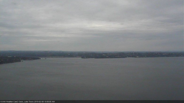 Lake Travis webcam, February 8, 2019 9:10 AM CT