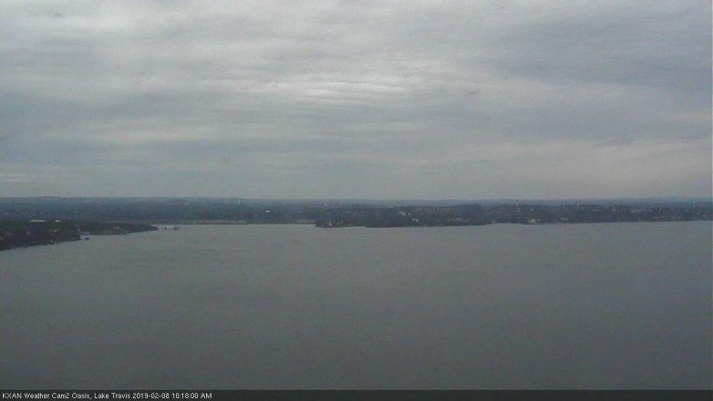 Lake Travis webcam, February 8, 2019 9:20 AM CT
