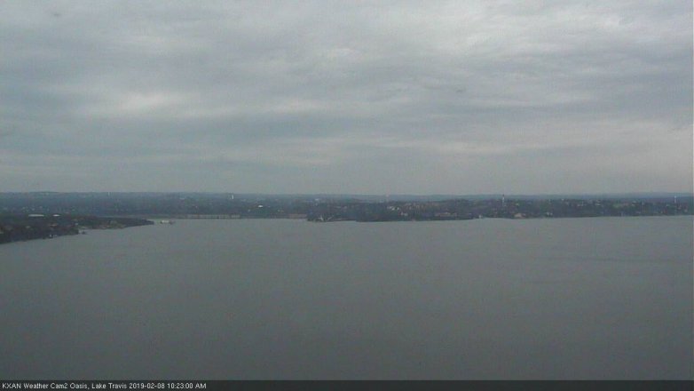 Lake Travis webcam, February 8, 2019 9:25 AM CT