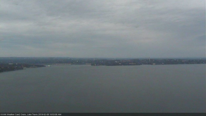 Lake Travis webcam, February 8, 2019 9:55 AM CT