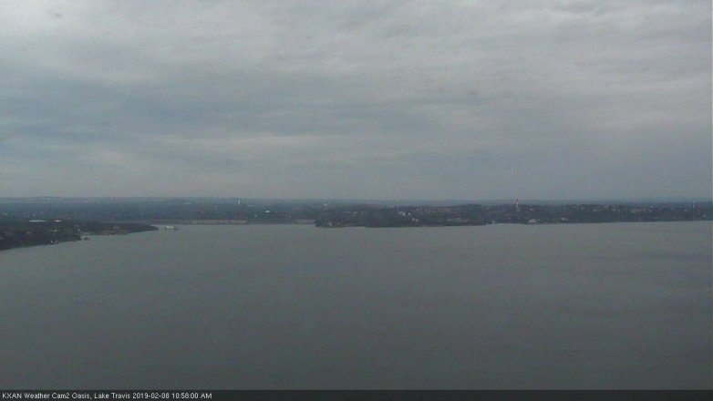 Lake Travis webcam, February 8, 2019 10:00 AM CT