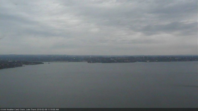 Lake Travis webcam, February 8, 2019 10:20 AM CT