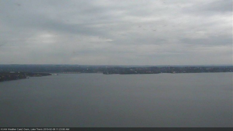 Lake Travis webcam, February 8, 2019 10:25 AM CT