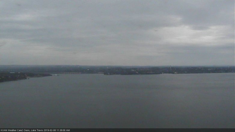 Lake Travis webcam, February 8, 2019 10:40 AM CT