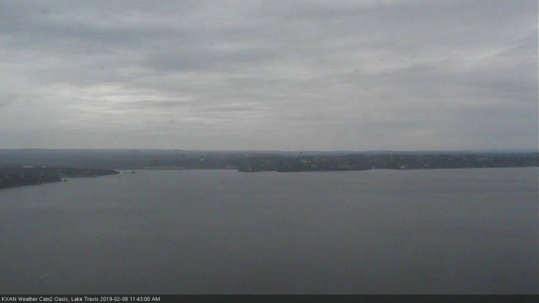 Lake Travis webcam, February 8, 2019 10:45 AM CT