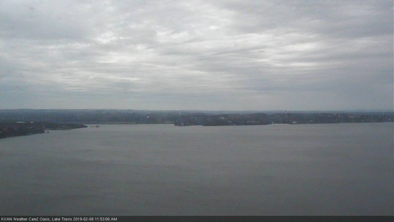 Lake Travis webcam, February 8, 2019 10:55 AM CT