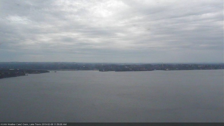 Lake Travis webcam, February 8, 2019 11:00 AM CT