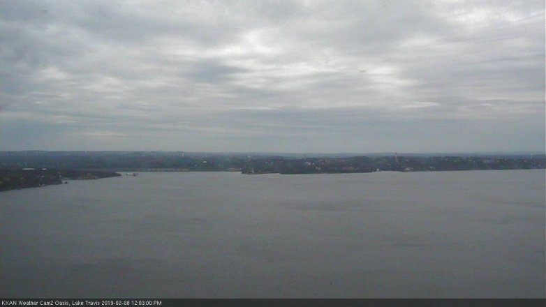 Lake Travis webcam, February 8, 2019 11:05 AM CT