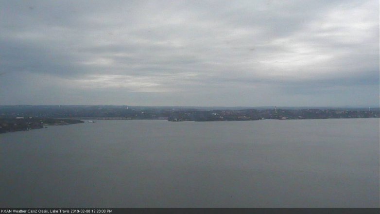 Lake Travis webcam, February 8, 2019 11:30 AM CT