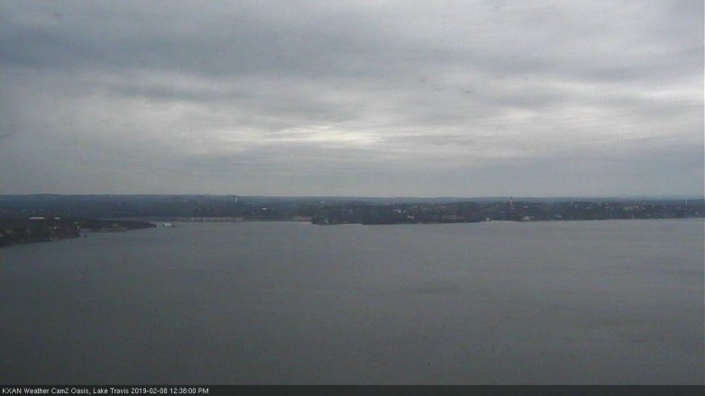 Lake Travis webcam, February 8, 2019 11:40 AM CT