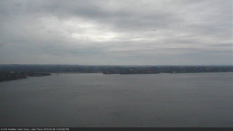 Lake Travis webcam, February 8, 2019 11:45 AM CT