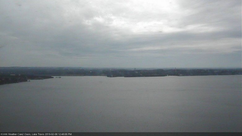 Lake Travis webcam, February 8, 2019 11:50 AM CT