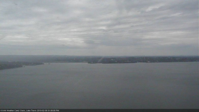 Lake Travis webcam, February 8, 2019 12:10 PM CT