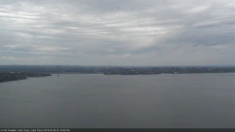 Lake Travis webcam, February 8, 2019 12:20 PM CT