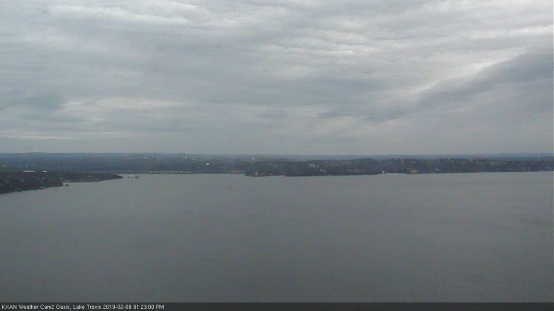 Lake Travis webcam, February 8, 2019 12:25 PM CT